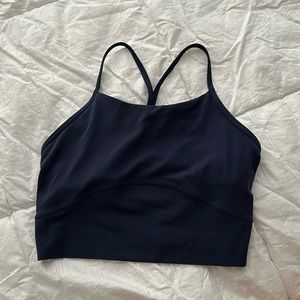 Stori by Katy Hearn legend cropped shelf tank racerback midnight blue